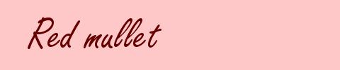 Red mullet